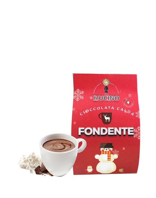 CIOCCOLATA CALDA FONDENTE CON MINI MERINGHE