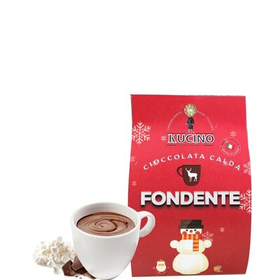 CHOCOLATE NEGRO CALIENTE CON MINI MERENGUES