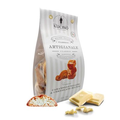 CANTUCCINI AL CARAMELLO SALATO E CIOCCOLATO BIANCO - 200g