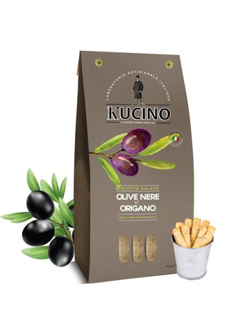 BISCUIT SALÉ OLIVES NOIRES ET ORIGAN - 150g