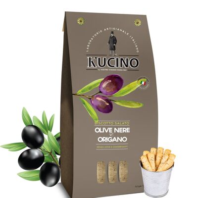 GALLETA SALADA DE ACEITUNAS NEGRAS Y ORÉGANO - 150g