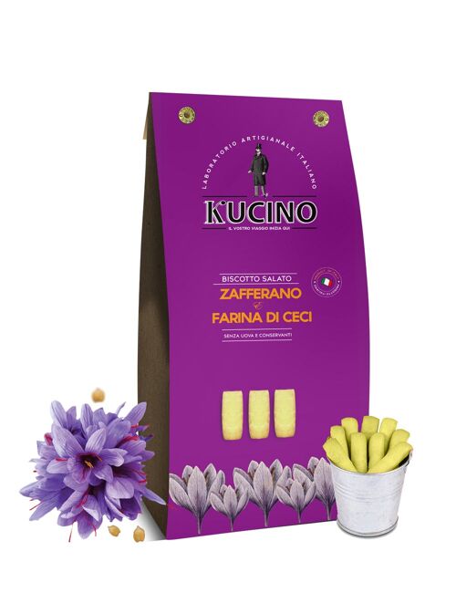 BISCOTTO SALATO ZAFFERANO E CECI - 150g