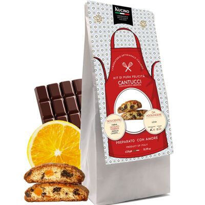 PRÉPARATION POUR CANTUCCI AU CHOCOLAT ET À L'ORANGE