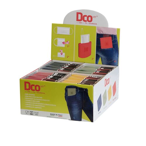 DCOVER KIT ESPOSITORE - 48 PORTA MASCHERINE, COLORI ASSORTITI