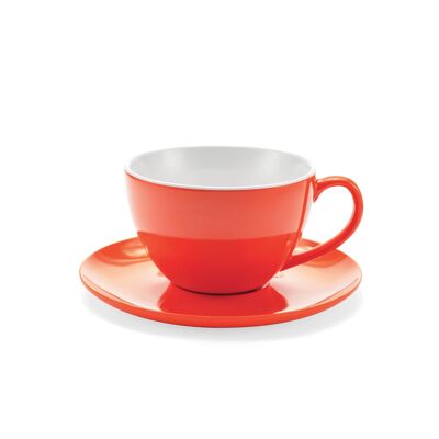 Jumbo Mug Arancio - tazza con piattino