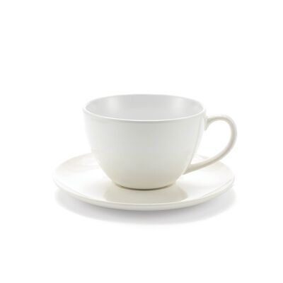 Jumbo Mug White - cup with saucer