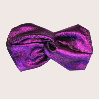 Headband IRISÉ VIOLET / polyester brillant violet