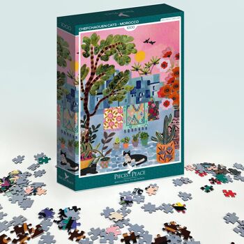 Chefchaouen Cats - Morocco - Puzzle 1000 pièces 3