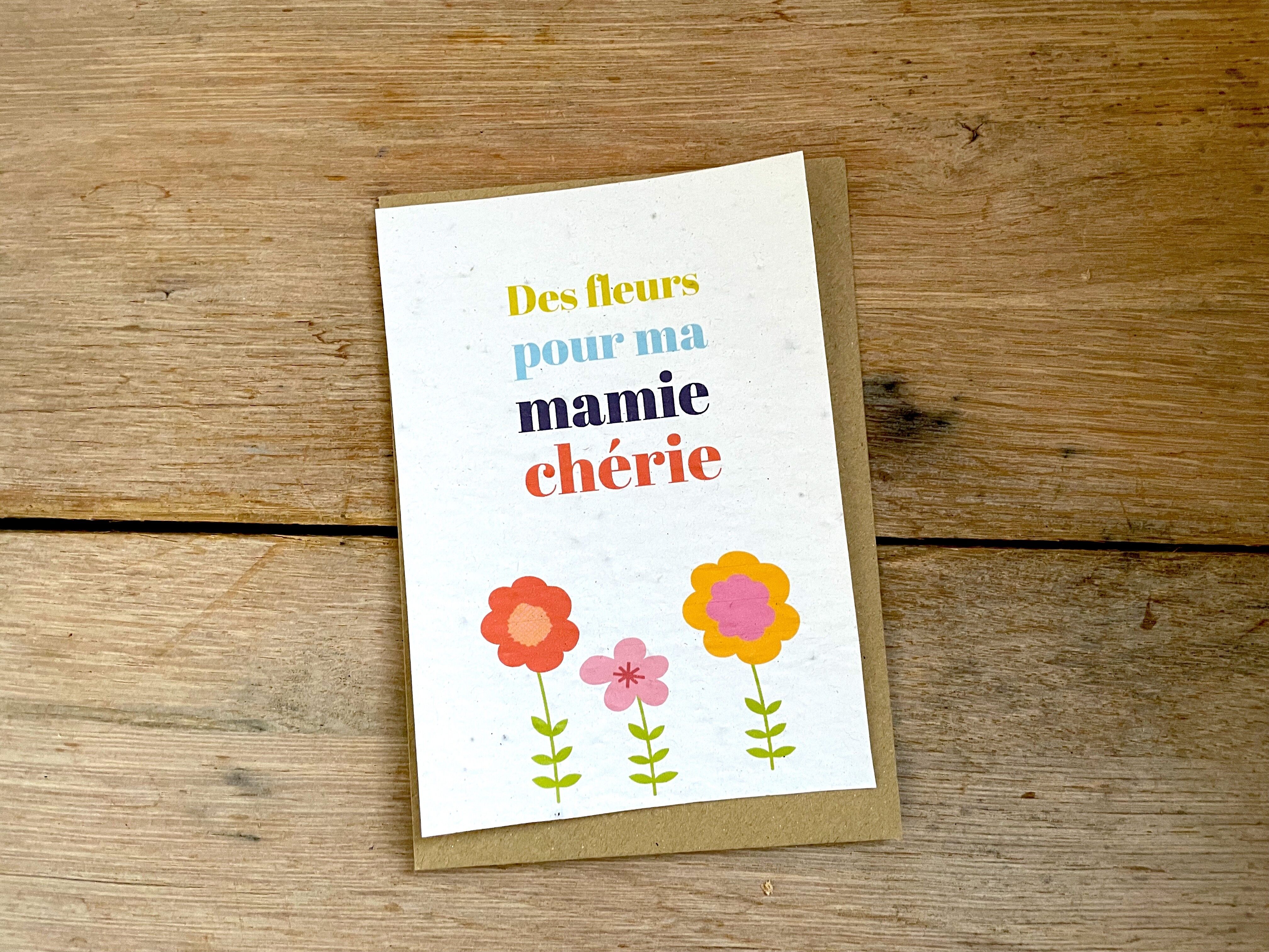 Carta Nonna cari fiori colorati