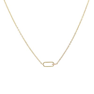 Hades chain necklace - Gold - Pink Zircon