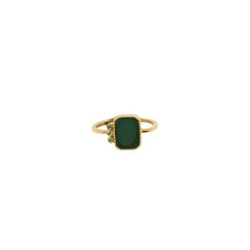 Bague Moros - Onyx vert 1