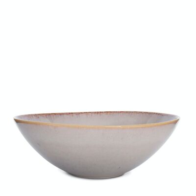 Ceramic Amazonia salad bowl from Portugal in grey