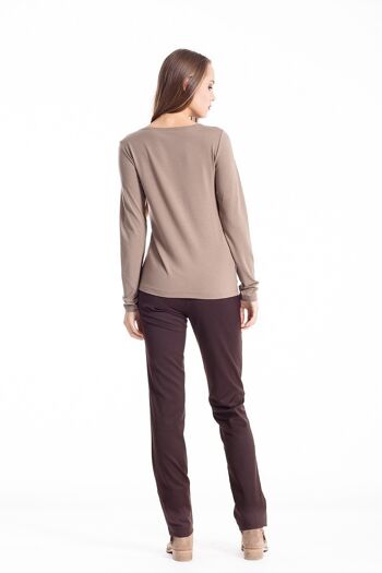 C' Logo Top manches longues camel 5