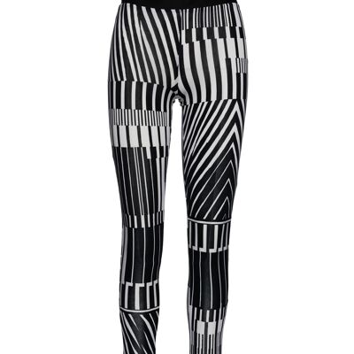 Silky Black and White Print Pants