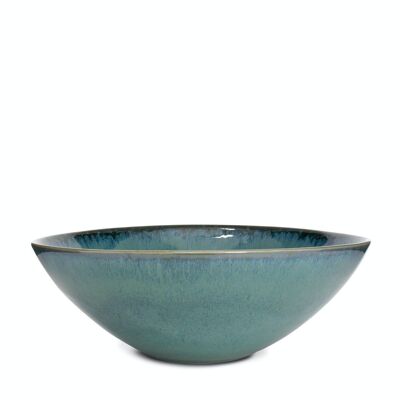 Ceramic Amazonia salad bowl from Portugal in green
