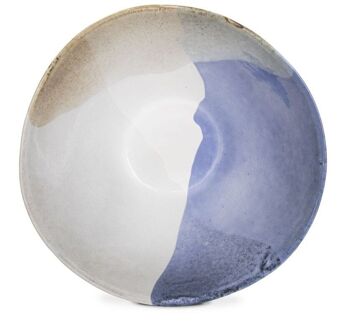 Saladier en céramique Salty Sea du Portugal en bleu-blanc-gris 4