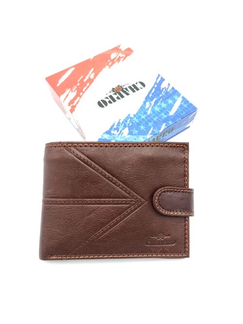 Genuine leather wallet for men, Brand Charro, art. IREC1128.422