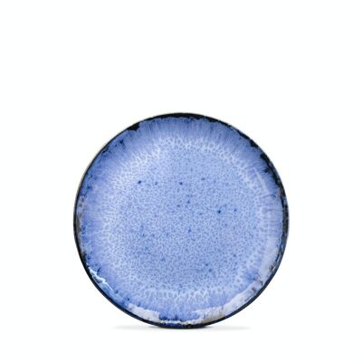 Ceramic Amazonia salad plate from Portugal in blue