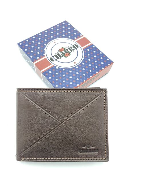 Genuine leather wallet for men, Brand Charro, art. IMER1373.422
