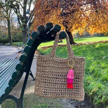 sac pour enfant durable en jute - fait main au Népal - sac au crochet 4