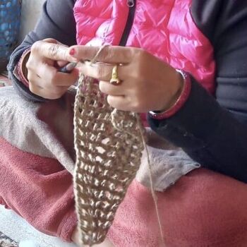 sac pour enfant durable en jute - fait main au Népal - sac au crochet 5