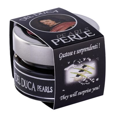 Black Pearls with Balsamic Vinegar of Modena IGP 45 g - cod.PERL01