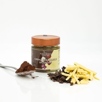 Crema Spalmabile Bicolore Cioccolato Bianco Gianduia