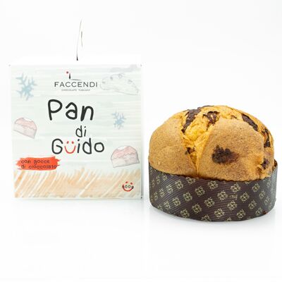 Chocolate Panettone Without Raisins and Candied Fruits
