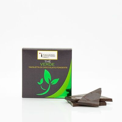Chocolate Negro 70% con Té Verde