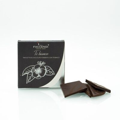 Chocolate Negro 70% con Té Blanco