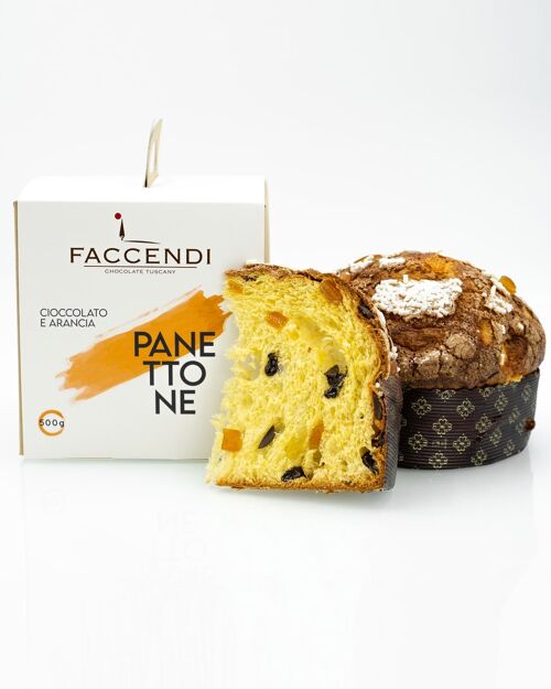 Panettone artigianale cioccolato e arancia