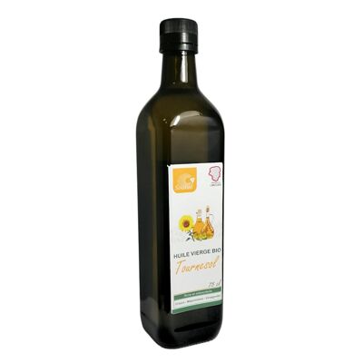 Organic French Sunflower Oil 75 CL (Origin Limousin) FRIED COOKING MAYONAISE