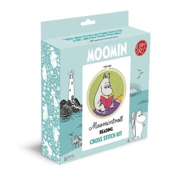 Kit de point de croix Moomin - Lecture de Moomintroll 7