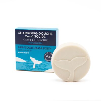Shampoo Doccia Solido 2 in 1 Corpo e Capelli - Profumo Marino
