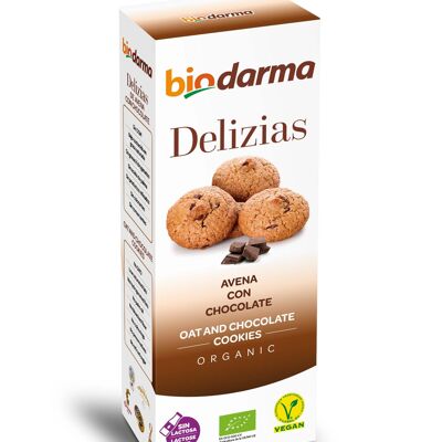 ECOLOGICAL BISCUITS DELIZIAS OF OATS AND CHOCOLATE