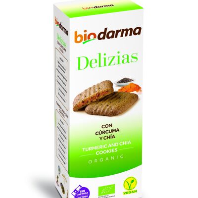 BISCUITS ÉCOLOGIQUES AU CURCUMA ET AU CHIA