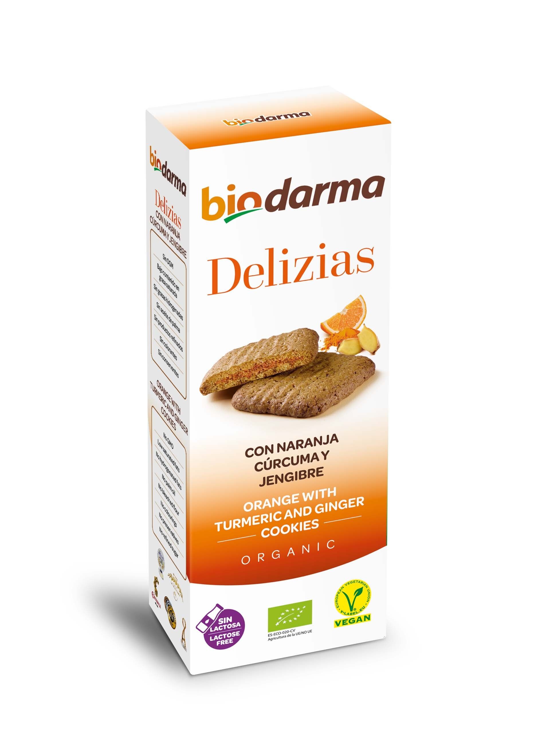 BISCOTTI ECOLOGICI DELIZIA CON ARANCIA, CURCUMA E ZENZERO