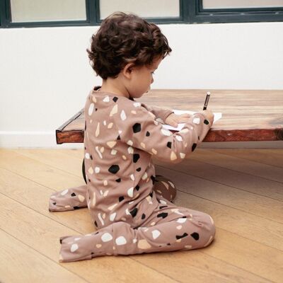Children's 2-Piece Mocha Pebbles Pajamas