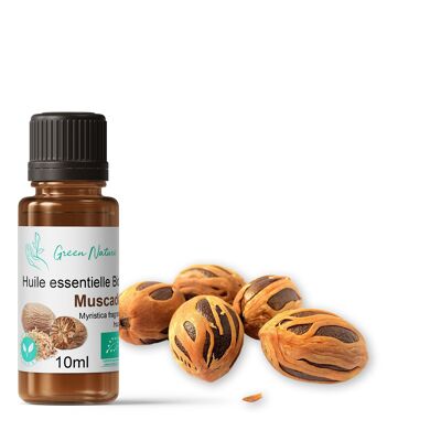 Nutmeg Organic Essential Oil (walnut) 10ml