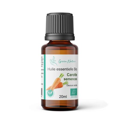 Olio essenziale biologico Semi di carota 20ml