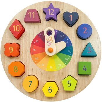 "Kronolino" - horloge d'apprentissage en bois pour enfants 1