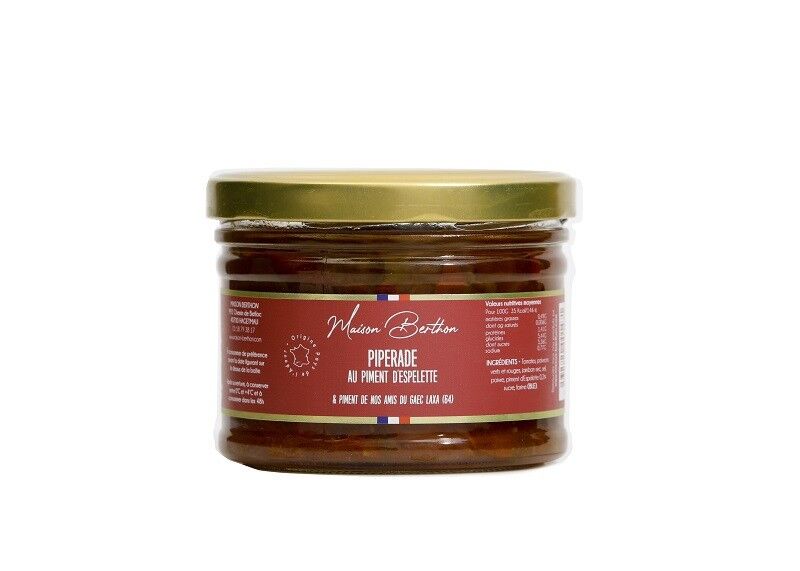 Piperada con pimiento de Espelette y Gaec Laxa