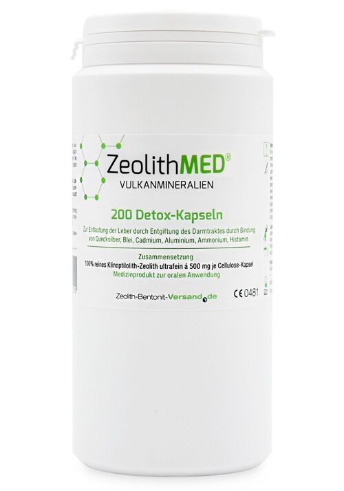 ZeolithMED Detox-Kapseln, 200 Stück