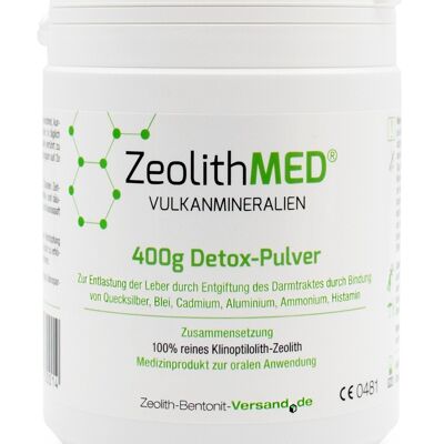 Polvere disintossicante ZeoliteMED, 400 g