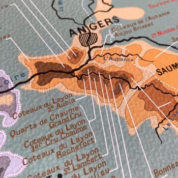 Carte des VINS DE LOIRE - Affiche 70x50cm 2