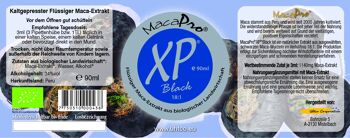 MacaPro XP Noir 90ml, bio 2