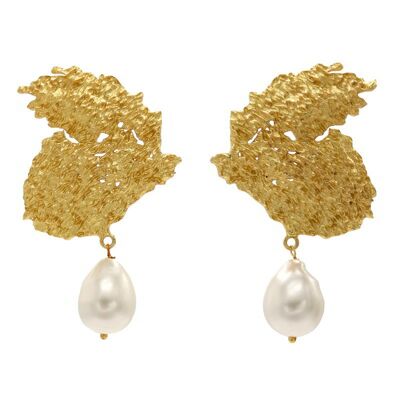 Pearl Winged Earrings