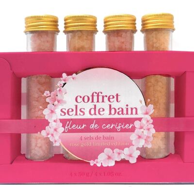 Cherry blossom bath salt set
