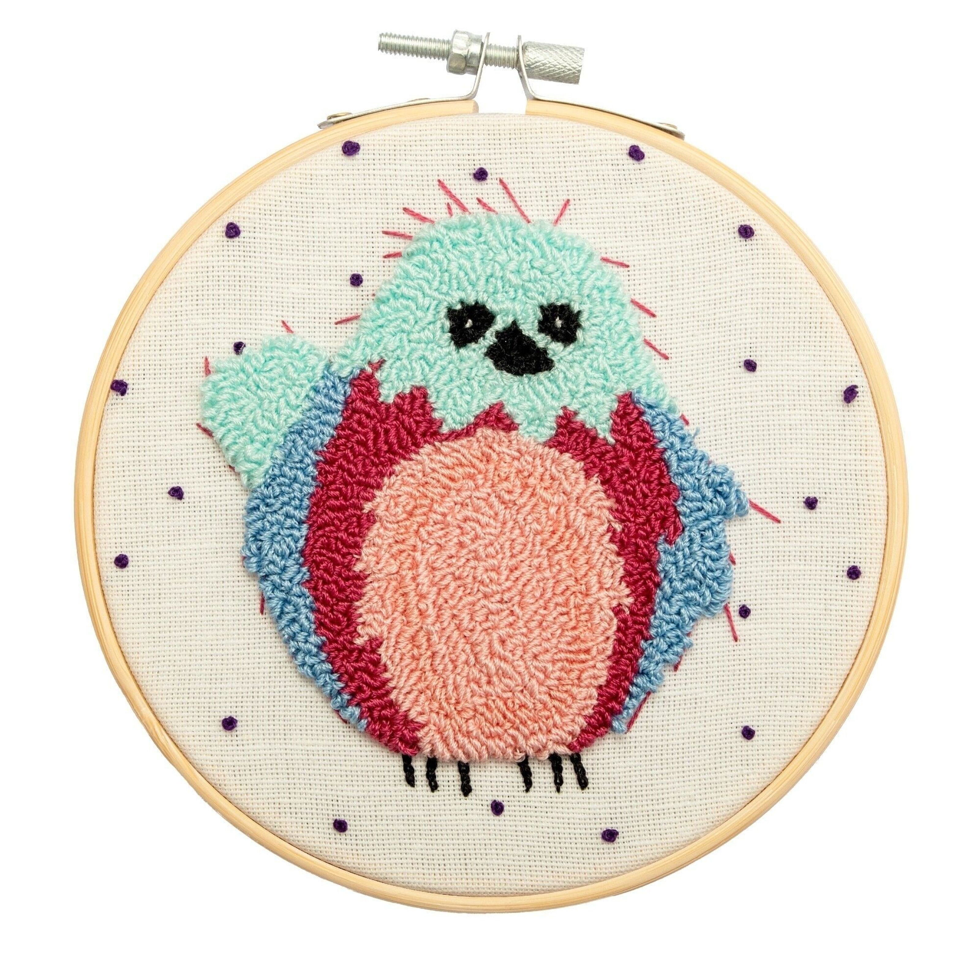 DIY Winter Fox Punch Needle Embroidery Kit – Three Little Birds Sewing Co.