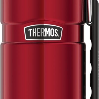 Vacuum flask, STAINLESS KING BEVERAGE BOTTLE 1.20 l - Red